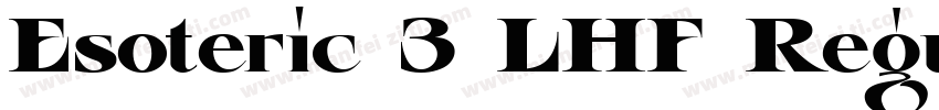 Esoteric 3 LHF Regular字体转换